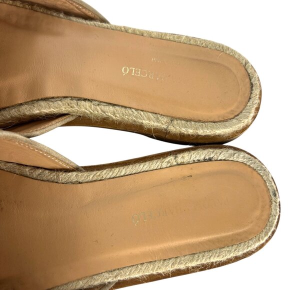 Paloma Barceló Emilie Suede Slide Sandals in Nude Jute Size US 5 ½ or 6 EU 36 - Picture 3 of 11